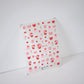 Cute Valentines Day Love Theme Nail Art Stickers (TS-2198, TS-2199)