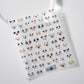Cute Funny Facial Expressions Themed Nail Art Stickers (TS-2230, TS-2231)