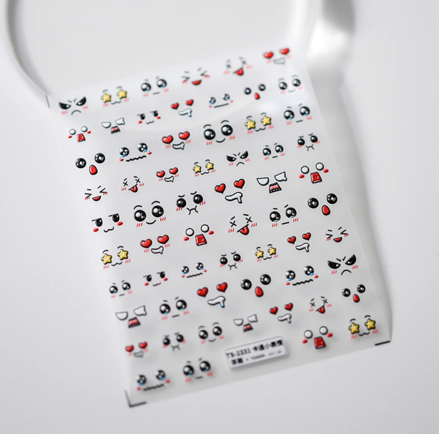 Cute Funny Facial Expressions Themed Nail Art Stickers (TS-2230, TS-2231)