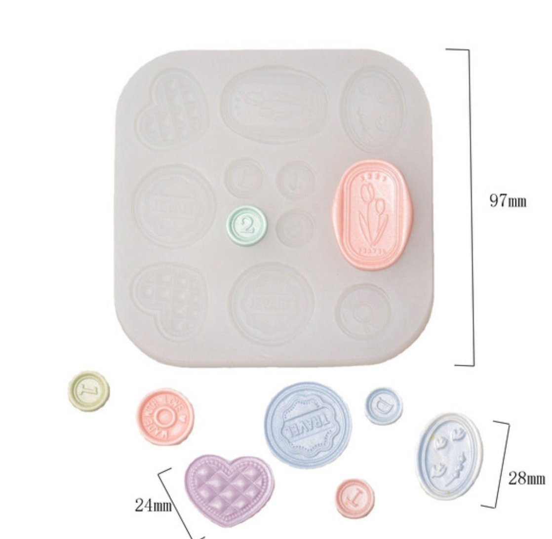 Cute Wax Seal Themed Reusable Silicone Mold