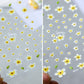 Cute White Flower Power, Flower Field Nail Art Stickers (KX241,KX242)