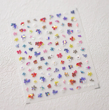 Cute Wildflower Patch Themed Nail Sticker (m348,m349,TS-3665,TS-3666)