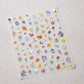 Cute Wildflower Patch Themed Nail Sticker (m348,m349,TS-3665,TS-3666)