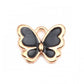 Enamel Butterfly Oil Drop Style Pendant Charm (14mm x 16mm)