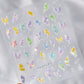 Fantastical Butterfly Wing Themed Nail Art Stickers (to3042, to3055)
