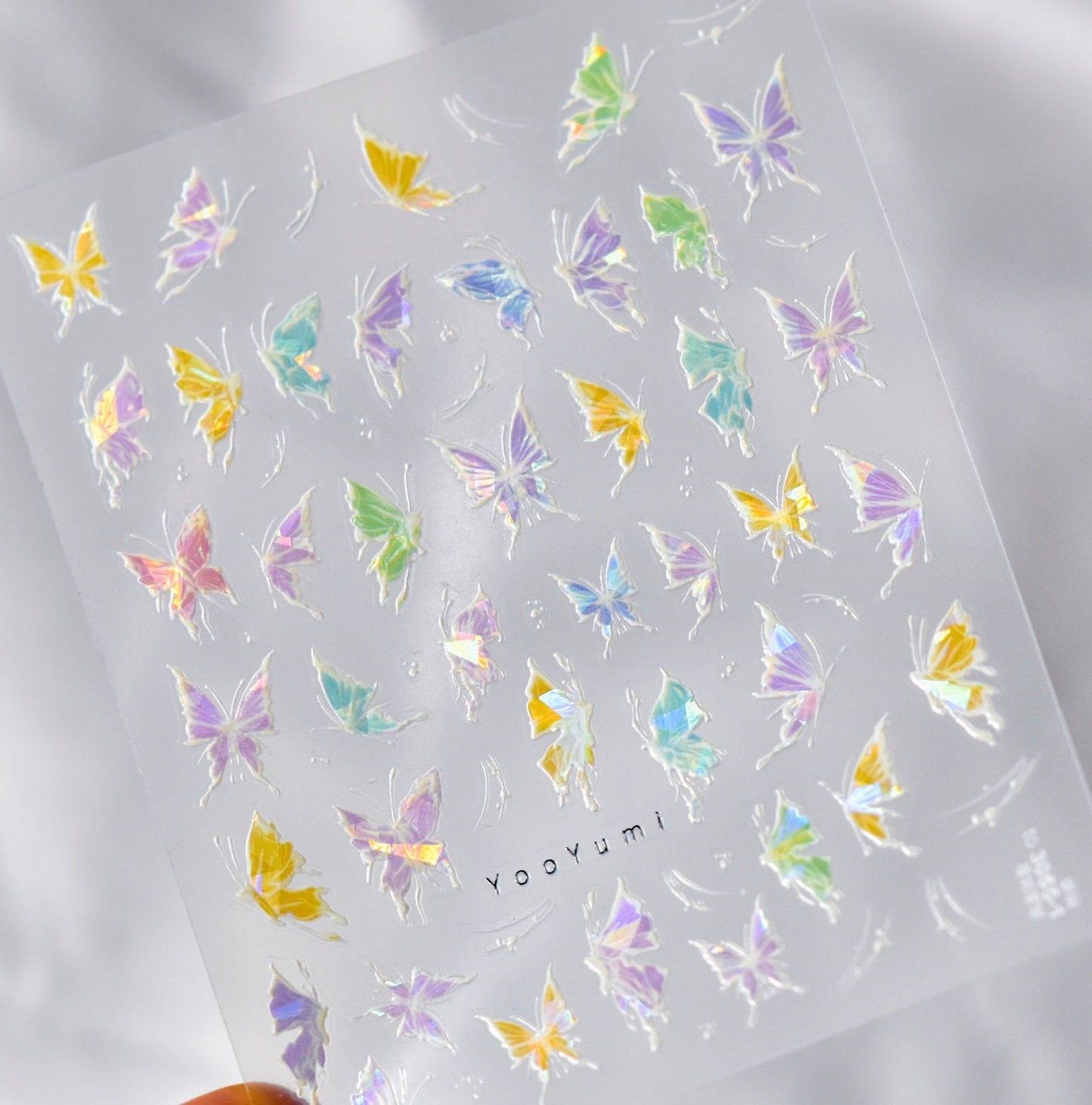 Fantastical Butterfly Wing Themed Nail Art Stickers (to3042, to3055)