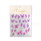 Fantastical Butterfly Wing Themed Nail Art Stickers (to3042, to3055)