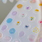 Flower Clear Wax Stamp, Flower Themed Nail Art Stickers (M-163)