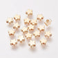 6MM Gold Flower Charm 18K Gold Plated