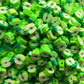 10MM Green Apple, Fruit Themed Polymer Clay Beads