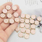 A-Z Individual Light Pink Color Oil Drop Metal Letters (12x14mm)