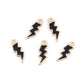 Lightning Bolt Enamel Zinc Alloy Charm (21mm x 7mm, Hole: 2mm)