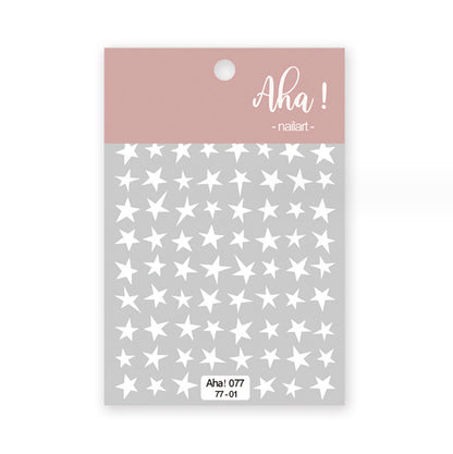 Multi Sized Star Themed Nail Art Stickers