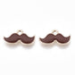 Mustache Enamel Charm (9mm x 17mm)