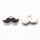 Mustache Enamel Charm (9mm x 17mm)