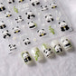 Panda and Bamboo Themed Nail Art Stickers (MN-299, MN-300)