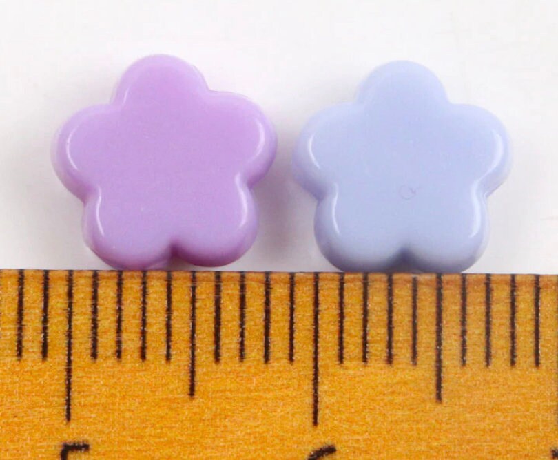 9MM Pastel Acrylic Flower Spacer Beads