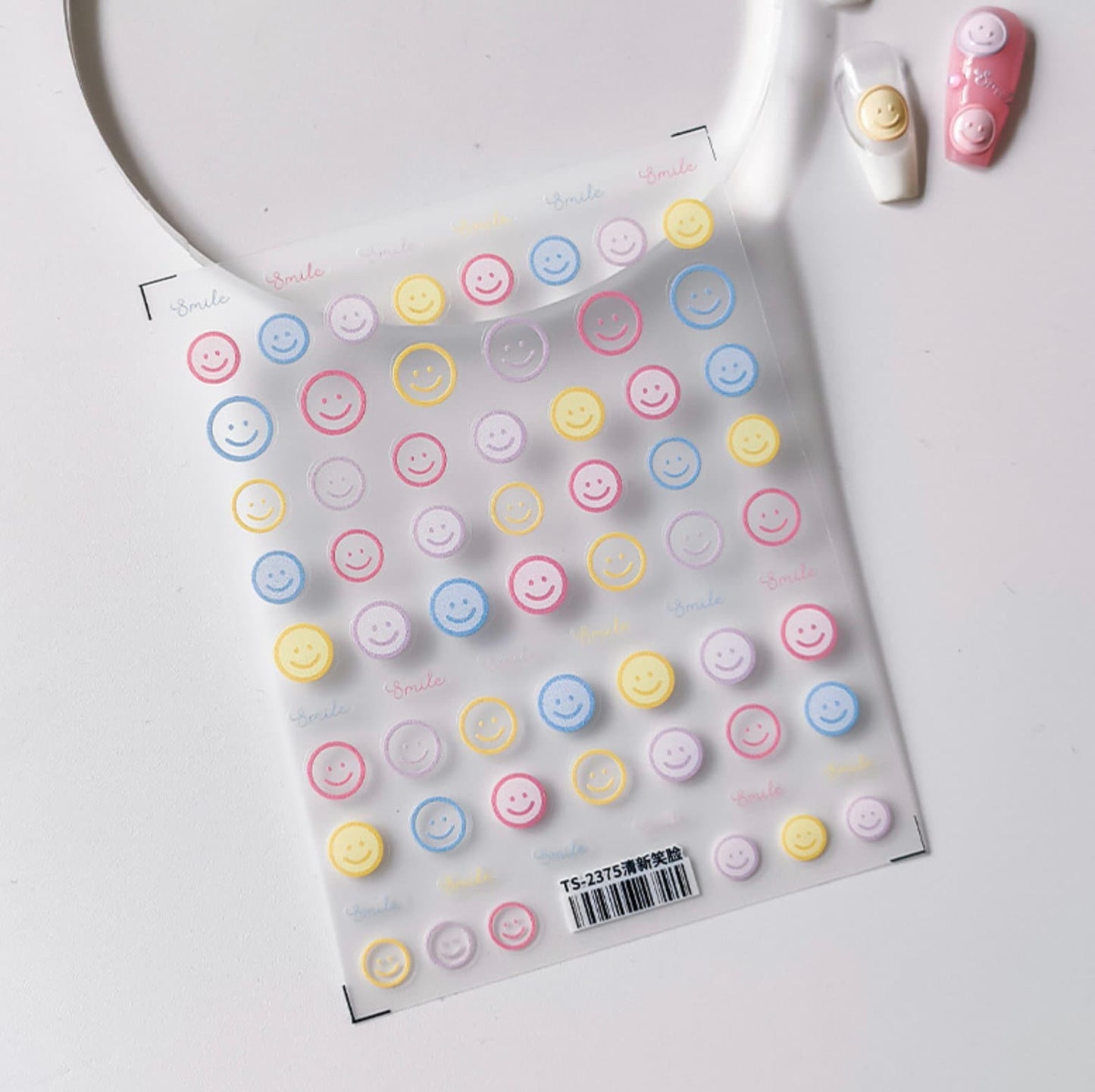 Pastel Faces Nail Art Stickers (TS-2375, TS-2376)