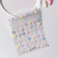 Pastel Faces Nail Art Stickers (TS-2375, TS-2376)