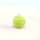 Peeled Orange and Green Oranges Charm with Eye Pin