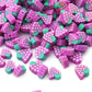 10MM Purple Grape Themed Polymer Clay Beads