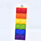 Rainbow Building Block Charm Pendant (4.8cm x 1.6cm)