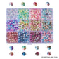 Rainbow ABS Plastic Gradient Pearl Beads (With Hole) Set