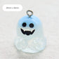 Resin Ancient Skull and Ghost, Halloween Themed Resin Charms