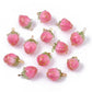 Resin Pink Red Blue Orange Hot Pink Strawberry Flower Charm (15mm x 10mm x 10mm)