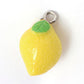 Resin Yellow Lemon Charm (20mm x 12mm x 12mm)