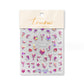 Shattered Glass Rhinestone Mermaid Themed Nail Art Sticker (to3235,to3236)