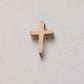 Silver, Gold, Rose Gold Stainless Steel Rounded Cross Themed Charms