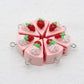 Strawberry Shortcake Slice Acrylic Charm (14mm x 14mm)