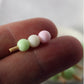 Tiny Dollhouse 1:12 Tricolor Dango, No Hole, No Hook for Dollhouse (6mm x 22mm)