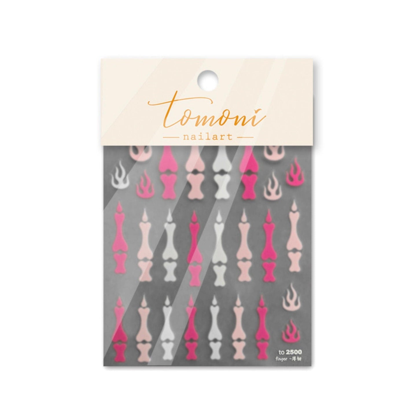 Tomoni Skeleton Hand Bones Nail Stickers (to2467, to2468, to2500, to2502)