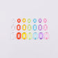 Transparent Rainbow Colored Acrylic Plastic Links (20mm x 14mm / 27mm x 17mm)