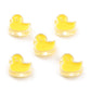 Chunky Transparent Yellow Duck Enamel Acrylic Bead (20.5x21.5MM)