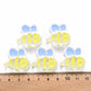 Chunky Transparent Yellow Bee Acrylic Bead (23.5x26mm)