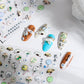Tuanshan Chinese Fans, Chinese Culture Themed  Nail Art Stickers (MN-134)