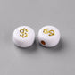 7MM Gold Ampersand Asterisk, Plus, Minus, Dollar Sign Symbol Beads