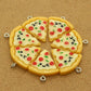 Winky Pizza Slice Acrylic Charm (26MM x 2MM)