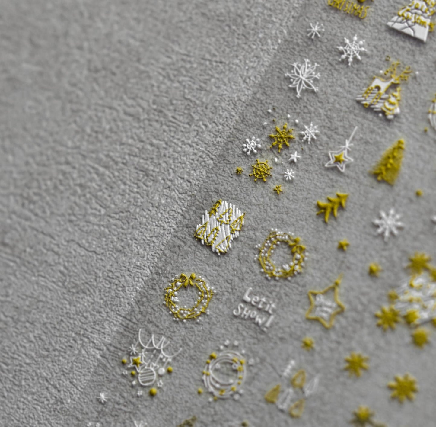 Winter Wonderland, Christmas Themed Nail Art Stickers (to2446, 2448)