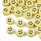 5MM/9MM Yellow Smiley Face Themed Polymer Clay Beads