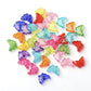 BULK 15MM Mixed Colors Transparent Acrylic Rainbow Butterfly Spacer Beads