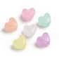 BULK 8.5MM Glow-in-the-dark Heart Shaped Acrylic Spacer Beads