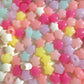 BULK 14MM Pastel Jelly Puffy Star Acrylic Spacer Beads