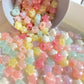 BULK 14MM Pastel Jelly Puffy Star Acrylic Spacer Beads