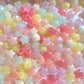 BULK 14MM Pastel Jelly Puffy Star Acrylic Spacer Beads