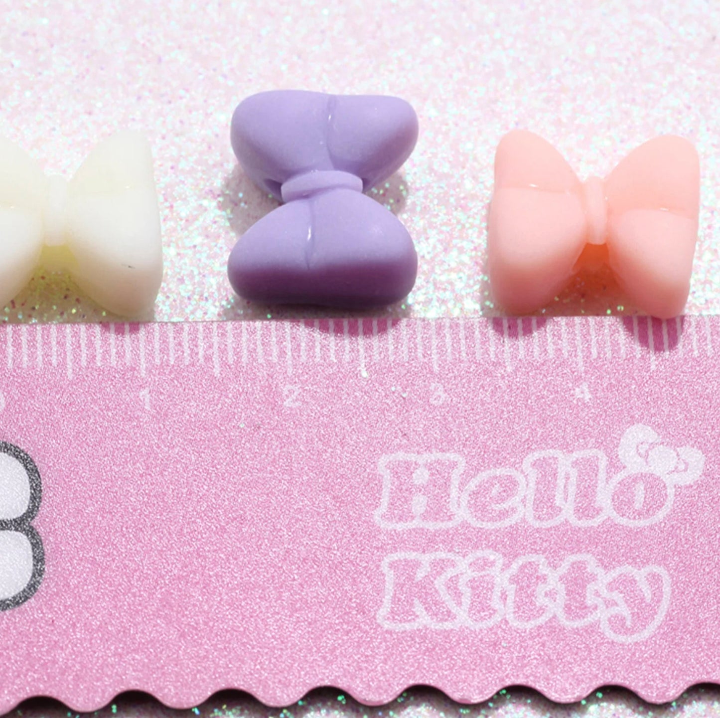 BULK 19MM Matte Pastel Bow Acrylic Spacer Beads