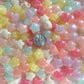 BULK 14MM Pastel Jelly Puffy Star Acrylic Spacer Beads